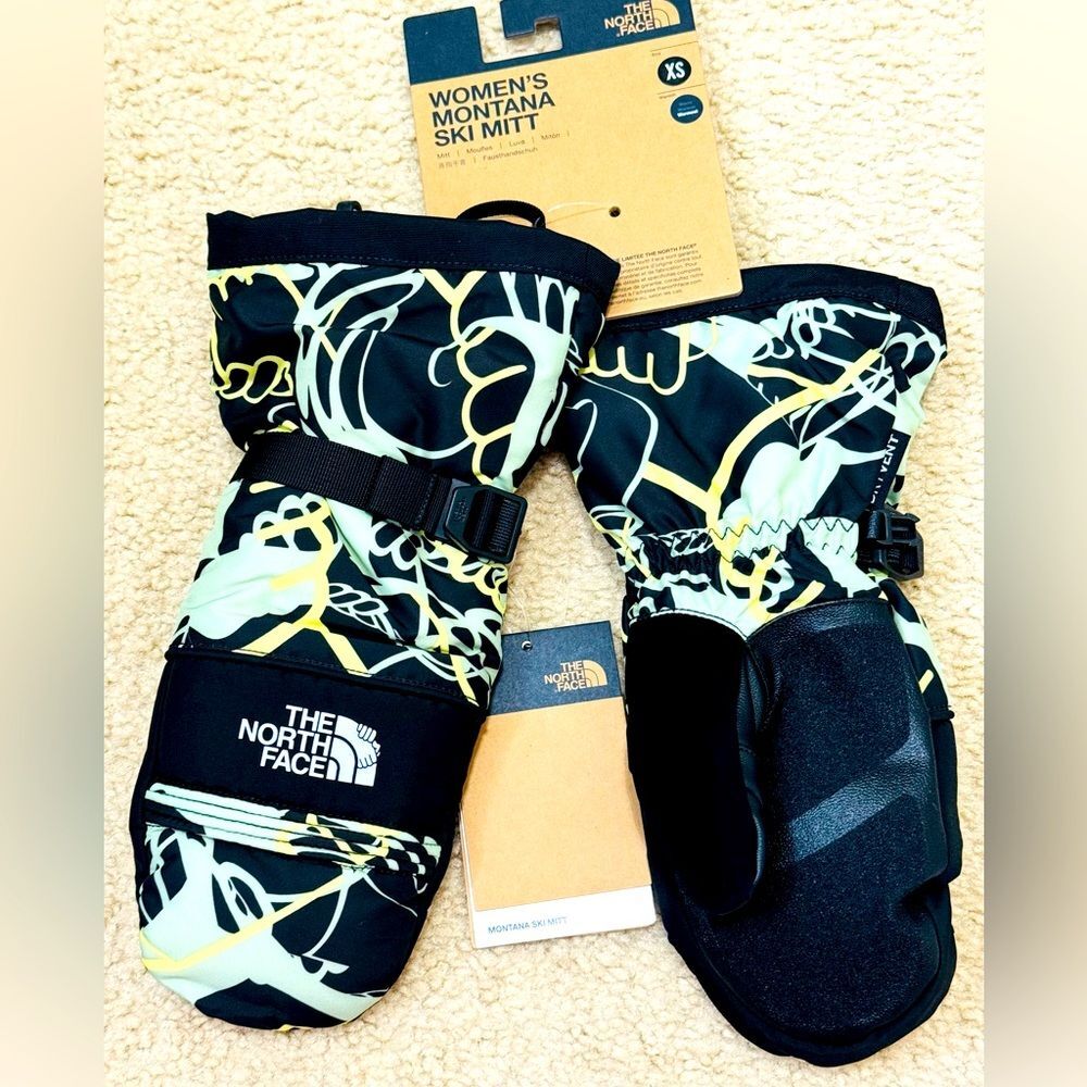 NWT The North Face x Eric Jess Montana Ski Mitts Tnf Black Hands Women’s Sz XS